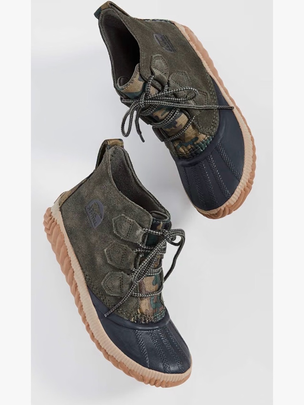 SOREL Women's Out 'N About Duck Boots - Alpine Tundra Camo Size 9.5